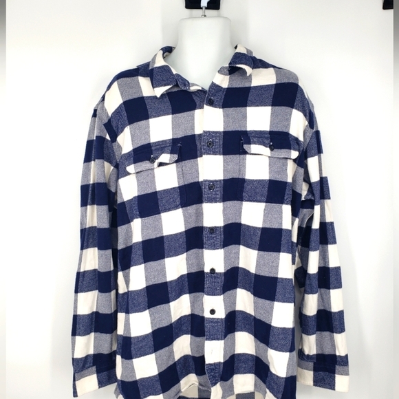 LL Bean Shirt Men XL Tall Soft Flannel Long Sleeve Slightly Fitted Untucked Fit - Picture 1 of 9